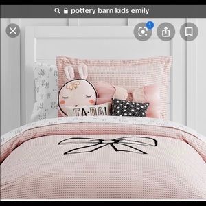 Pottery barn kids duvet Swiss dot emily and sham
